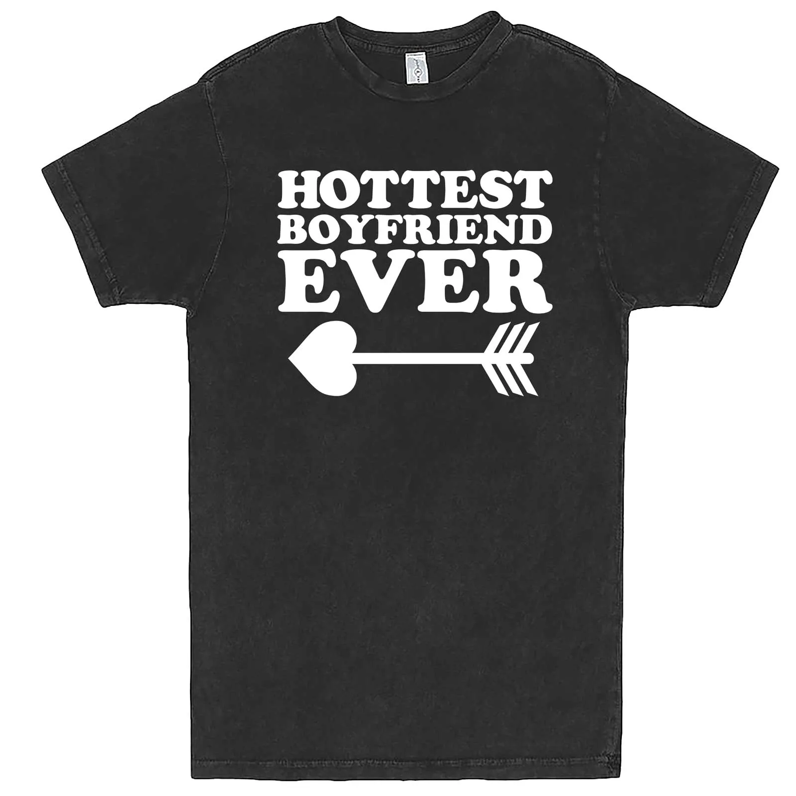 "Hottest Boyfriend Ever, White" men's t-shirt