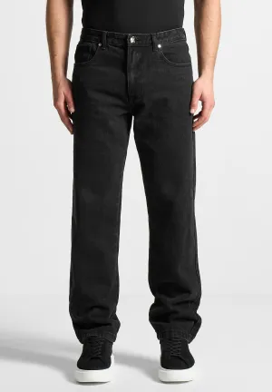 Relaxed Fit Jean - Washed Black