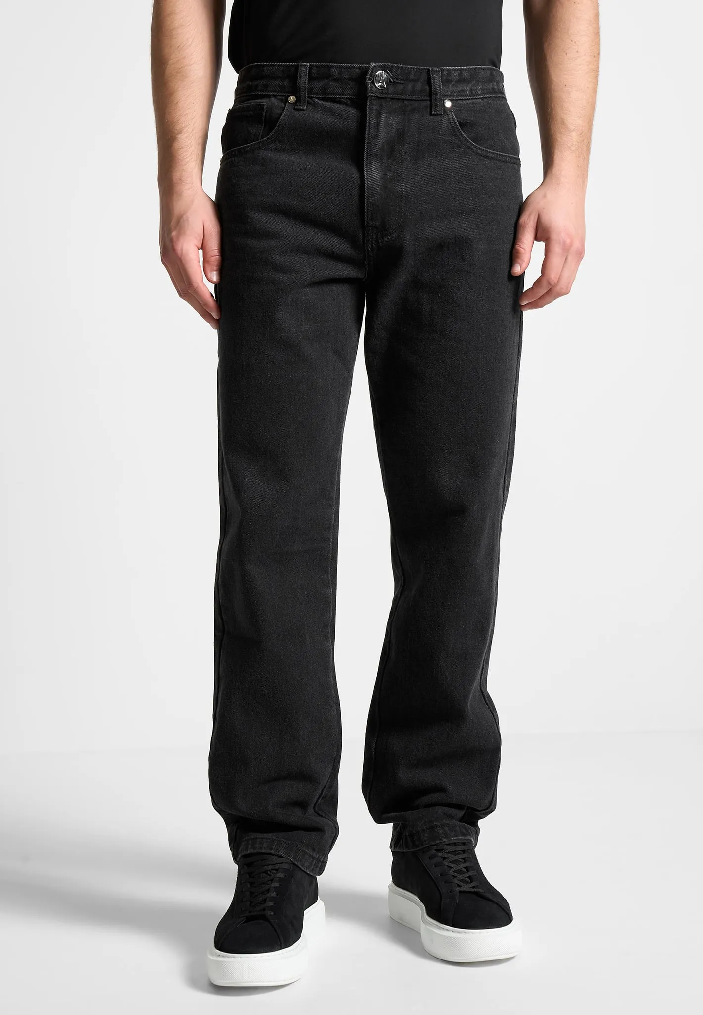 Relaxed Fit Jean - Washed Black