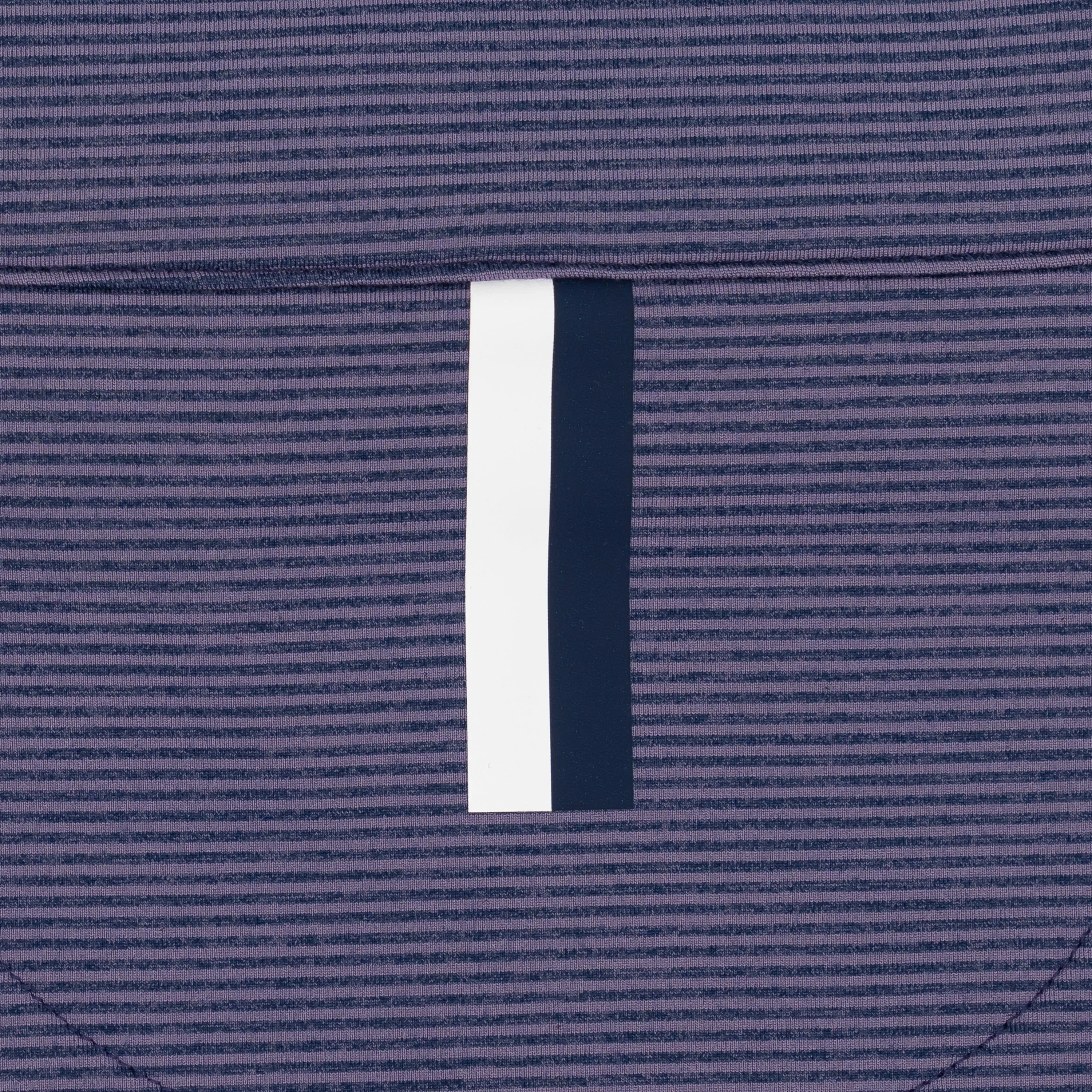 Riva Heather Stripe Performance Q-Zip | The Riva Heather Stripe - Mauve Purple/Fleet Navy