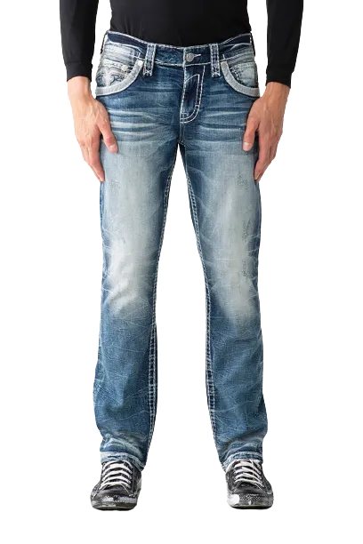 Rock Revival Men's Seagrass Straight Jean