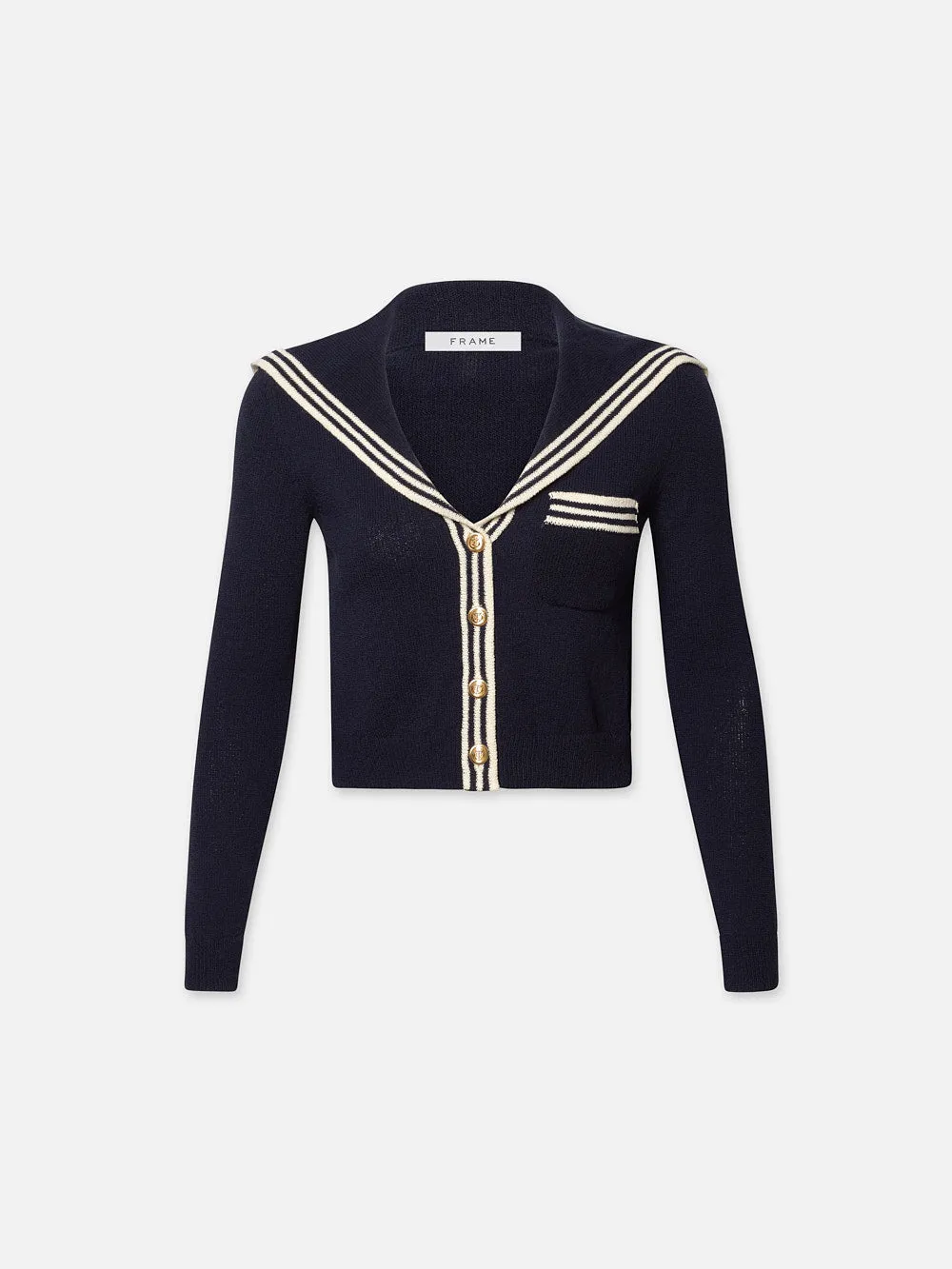 Sailor Cardi -- Navy Multi