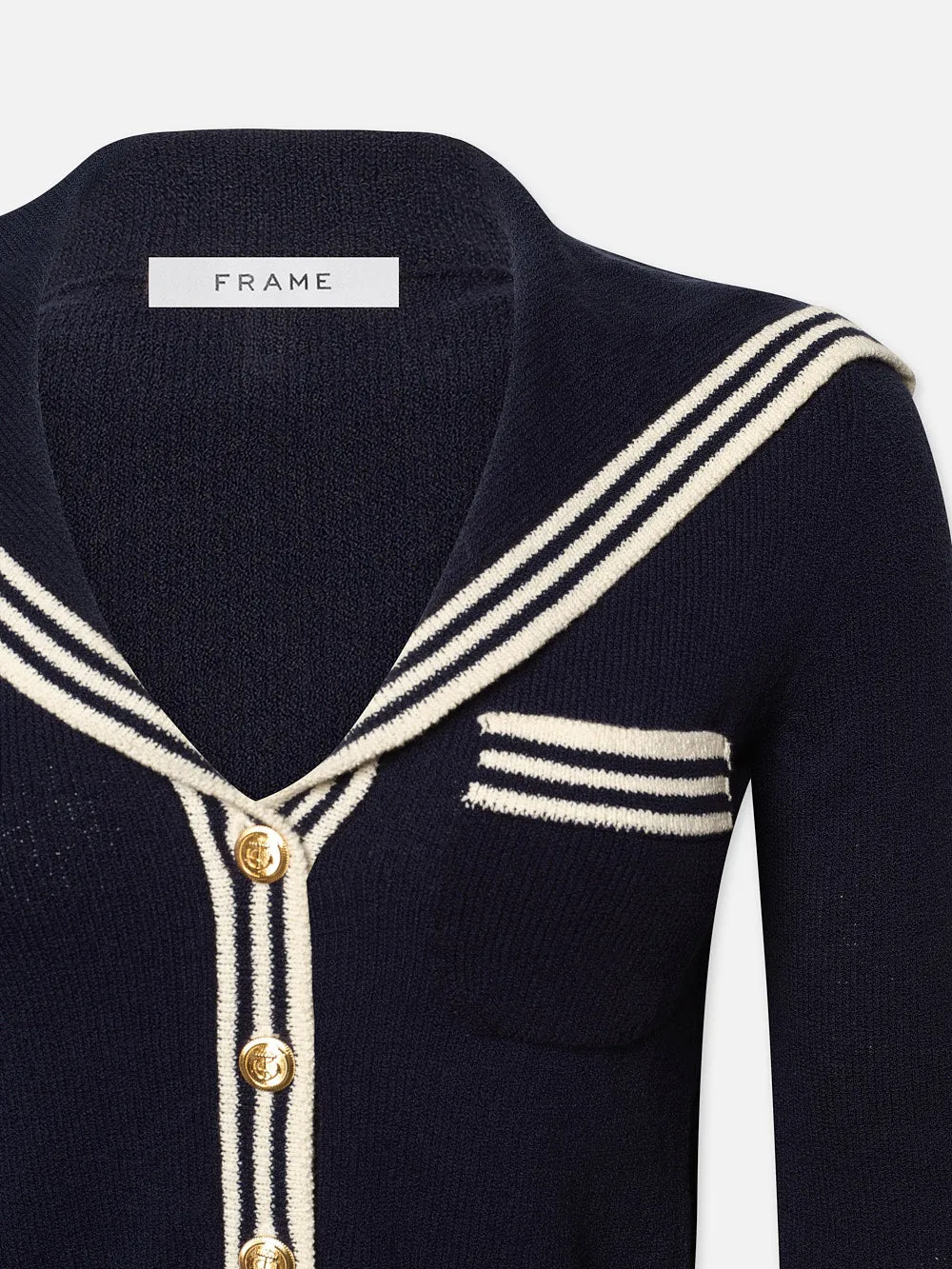 Sailor Cardi -- Navy Multi