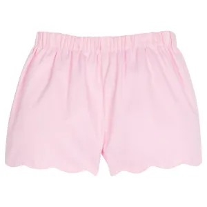 Scallop Short - Light Pink Twill