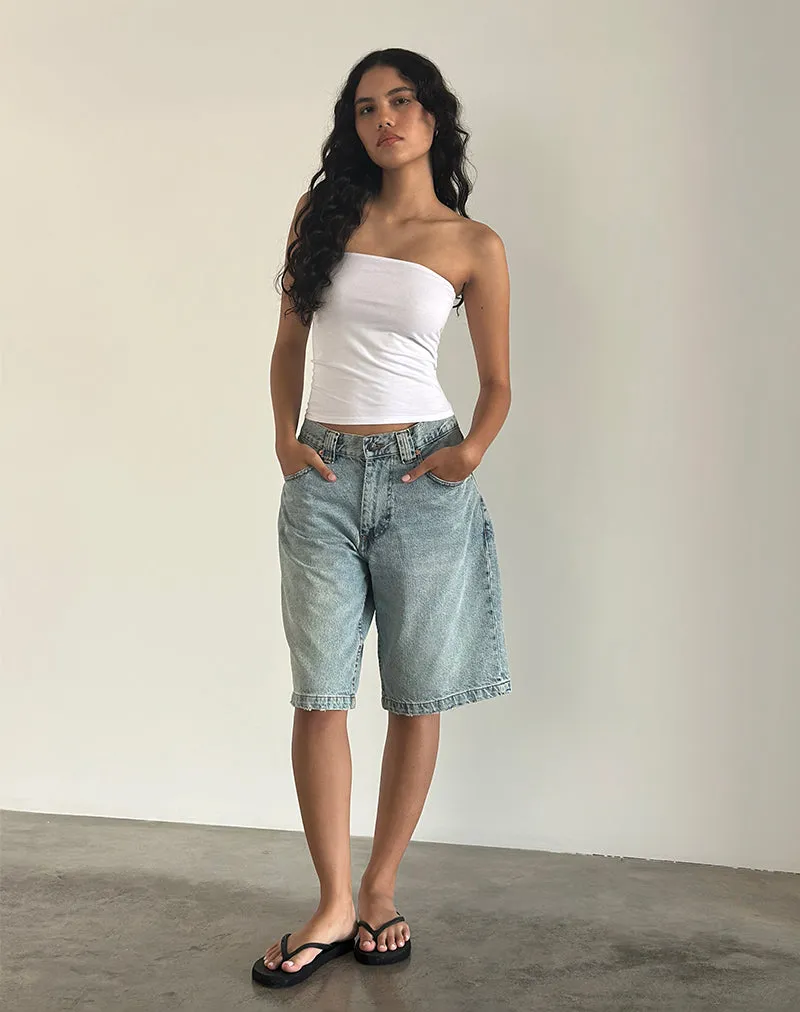 Shaelo Bandeau Top in White