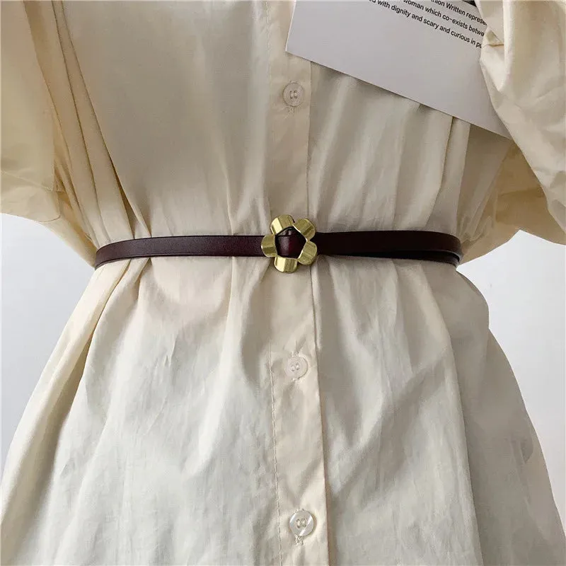 Stylish Thin Women's Belt - Versatile, Soft, and Perfect