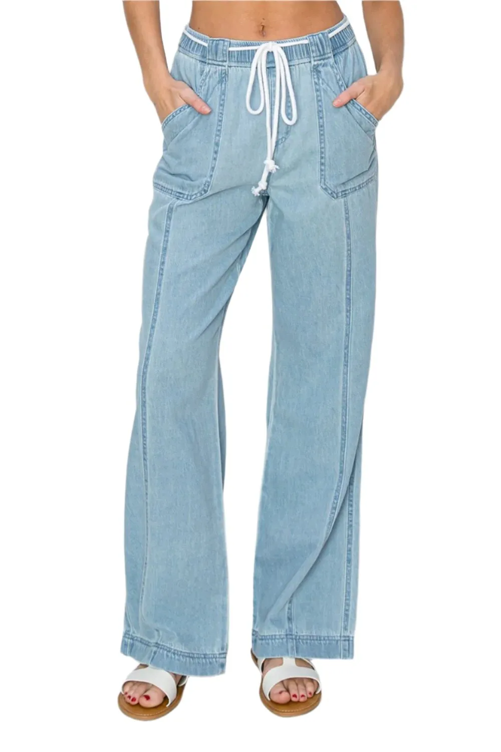 TEEK - RISEN High Rise Straight Jeans