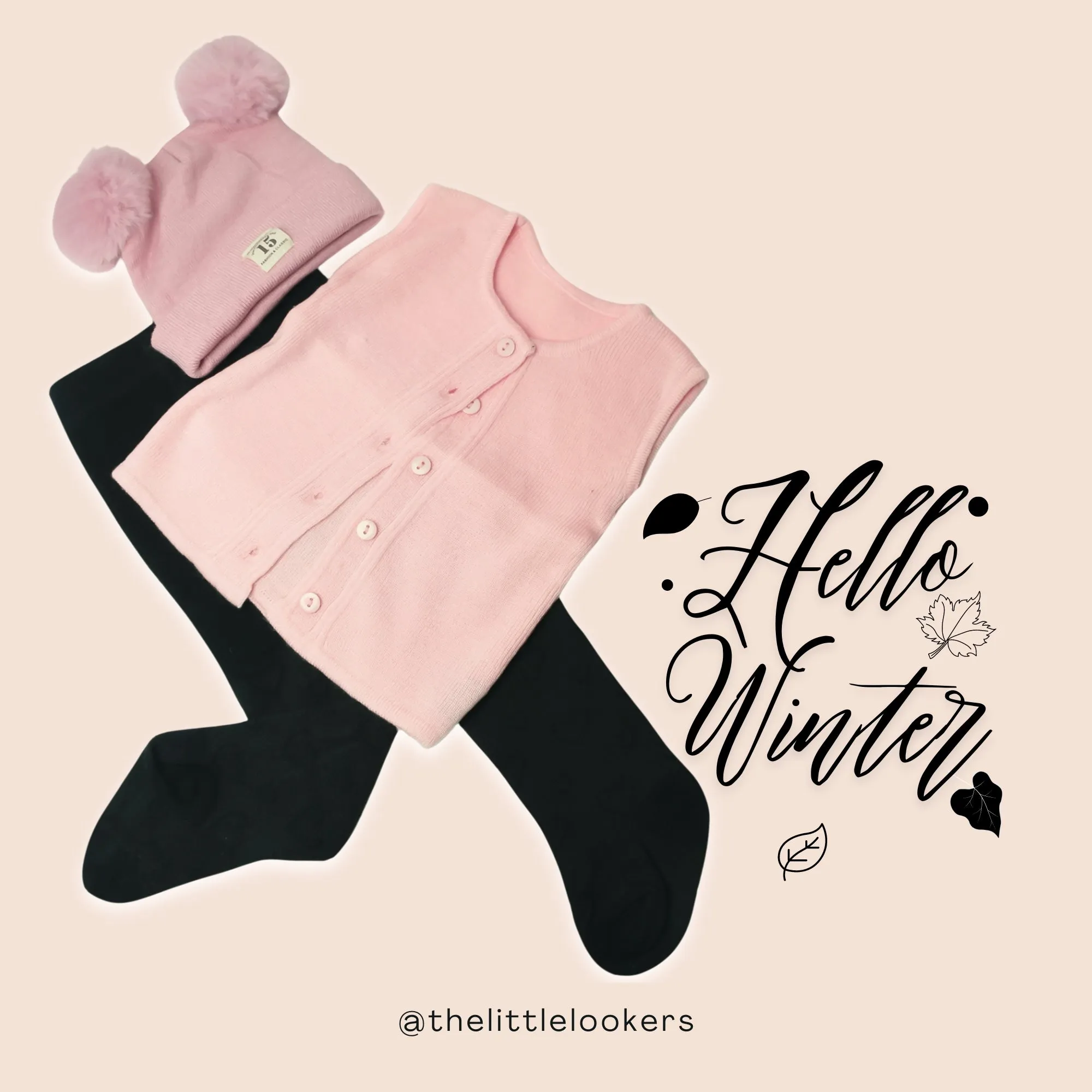 THE LITTLE LOOKERS Premium Quality Front Open Half Sweater/Inner/Bandi/Wollen Vest for New Born Babies/Infants Set of 2