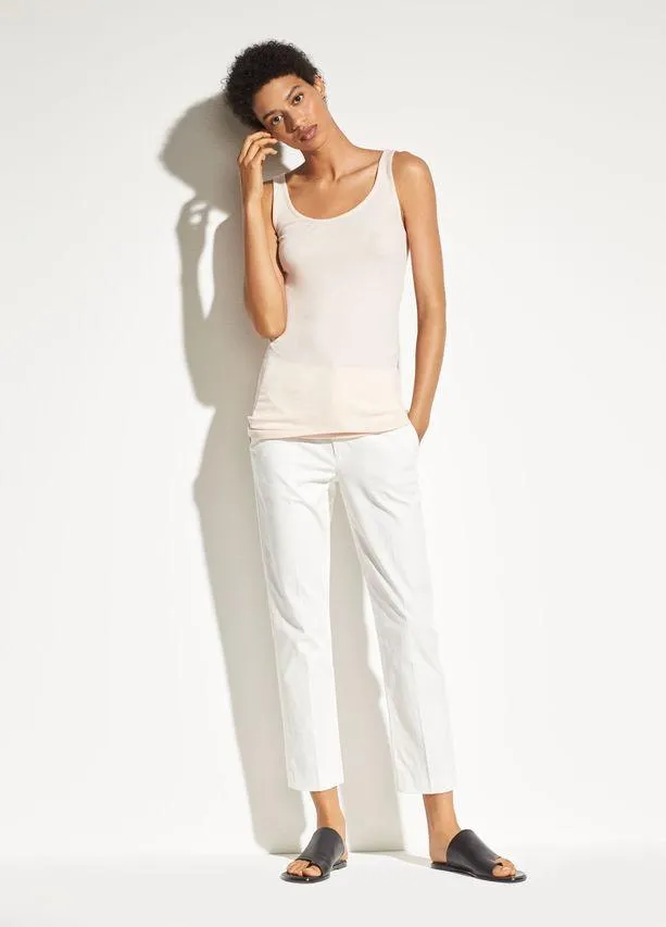 Vince - Scoop Neck Tank in Rosewater