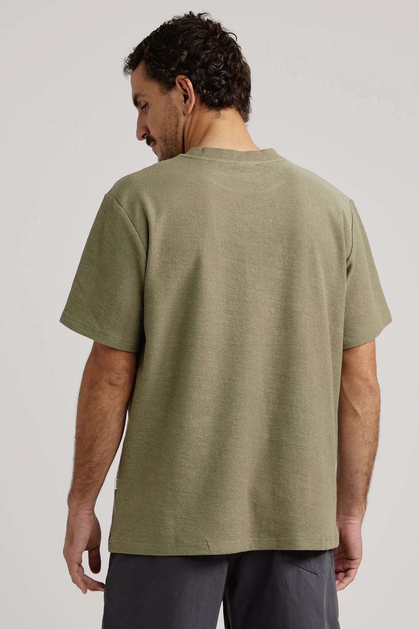 Vintage Terry Ss T Shirt Moss